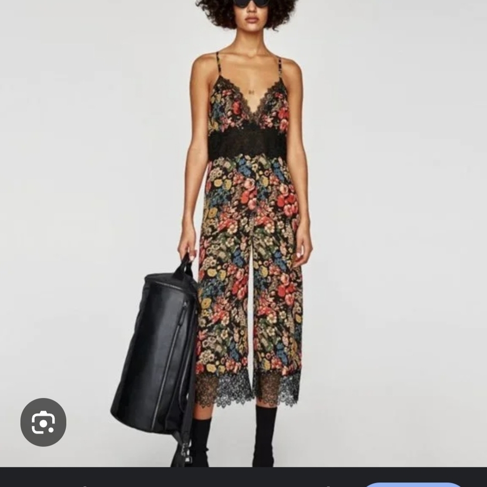 Zara Floral Lace Jumpsuit